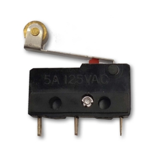 ss-505a-MINI microswitch 5A with plate and wheel.